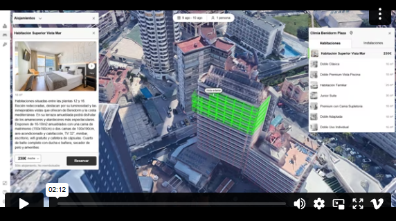 3D Visualization - Realistic 3D Google Map for hotel booking